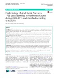 Epidemiology of Adult Ankle Fractures: 1756 cases identified in Norrbotten County during 2009–2013 and classified according to AO/OTA