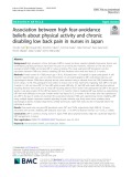 Association between high fear-avoidance beliefs about physical activity and chronic disabling low back pain in nurses in Japan