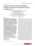 Single and combined effects of Di-2-ethylhexyl phthalate and bisphenol A on life traits of the tropical micro-crustacean Ceriodaphnia cornuta