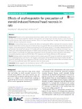 Effects of erythropoietin for precaution of steroid-induced femoral head necrosis in rats