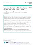 Outcomes after bone grafting in patients with and without ACL revision surgery: A retrospective study
