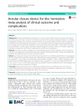 Annular closure device for disc herniation: Meta-analysis of clinical outcome and complications