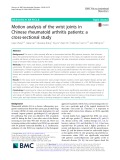Motion analysis of the wrist joints in Chinese rheumatoid arthritis patients: A cross-sectional study