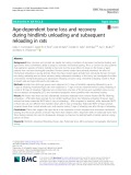 Age-dependent bone loss and recovery during hindlimb unloading and subsequent reloading in rats
