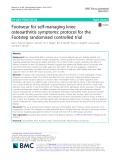 Footwear for self-managing knee osteoarthritis symptoms: Protocol for the Footstep randomised controlled trial