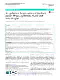 An update on the prevalence of low back pain in Africa: A systematic review and meta-analyses