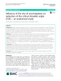 Influence of the site of acromioplasty on reduction of the critical shoulder angle (CSA) – an anatomical study
