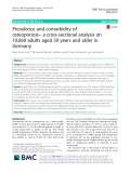 Prevalence and comorbidity of osteoporosis– a cross-sectional analysis on 10,660 adults aged 50 years and older in Germany