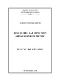 Luận văn Thạc sĩ Toán học: Định lí điểm bất động trên không gian kiểu Metric