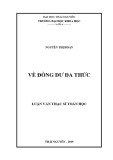 Luận văn Thạc sĩ Toán học: Về đồng dư đa thức