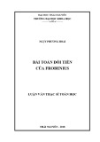 Luận văn Thạc sĩ Toán học: Bài toán đổi tiền của Frobenius