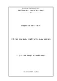 Luận văn Thạc sĩ Toán học: Về giá trị lớn nhất của dãy Stern