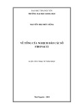 Luận văn Thạc sĩ Toán học: Về tổng của nghịch đảo các số Fibonacci