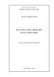 Luận văn Thạc sĩ Toán học: Bất đẳng thức hình học Jack Garfunkel