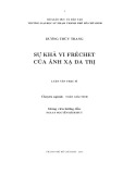 Luận văn Thạc sĩ Toán học: Sự khả vi Fréchet của ánh xạ đa trị