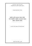 Luận văn Thạc sĩ Toán học: Một số dạng bài tập về thiết diện dành cho học sinh giỏi