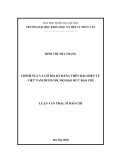 Luận văn Thạc sĩ Báo chí học: Chỉnh sửa và gỡ bài đã đăng trên báo điện tử Việt Nam dưới góc độ đạo đức báo chí