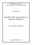 Luận văn Thạc sĩ Toán học: Định thức trên vành giao hoán và định thức Dieudonne