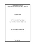 Luận văn Thạc sĩ Báo chí học: Xử lý đơn thư bạn đọc tại cơ quan báo in hiện nay