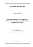 Luận văn Thạc sĩ Khoa học: Phát triển một số thuật toán hiệu quả khai thác tập mục trên cơ sở dữ liệu số lượng có sự phân cấp các mục