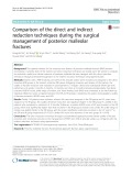 Comparison of the direct and indirect reduction techniques during the surgical management of posterior malleolar fractures