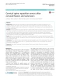 Cervical spine reposition errors after cervical flexion and extension