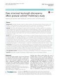 Does structural leg-length discrepancy affect postural control Preliminary study