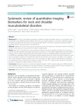Systematic review of quantitative imaging biomarkers for neck and shoulder musculoskeletal disorders