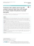 Treatment with soluble activin type IIB-receptor improves bone mass and strength in a mouse model of Duchenne muscular dystrophy