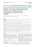 Displaced Neer Type IIB distal-third clavicle fractures - Long-term clinical outcome after plate fixation and additional screw augmentation for coracoclavicular instability