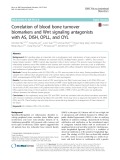 Correlation of blood bone turnover biomarkers and Wnt signaling antagonists with AS, DISH, OPLL, and OYL