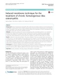 Induced membrane technique for the treatment of chronic hematogenous tibia osteomyelitis