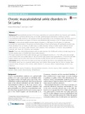 Chronic musculoskeletal ankle disorders in Sri Lanka
