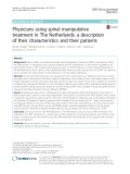 Physicians using spinal manipulative treatment in The Netherlands: A description of their characteristics and their patients