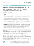 Effects of dual-task and walking speed on gait variability in people with chronic ankle instability: A cross-sectional study