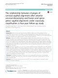 The relationship between changes of cervical sagittal alignment after anterior cervical discectomy and fusion and spinopelvic sagittal alignment under roussouly classification: A four-year follow-up study