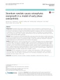 Strontium ranelate causes osteophytes overgrowth in a model of early phase osteoarthritis