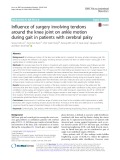 Influence of surgery involving tendons around the knee joint on ankle motion during gait in patients with cerebral palsy