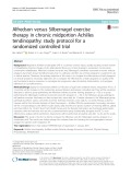 Alfredson versus Silbernagel exercise therapy in chronic midportion Achilles tendinopathy: Study protocol for a randomized controlled trial