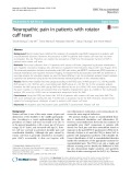 Neuropathic pain in patients with rotator cuff tears