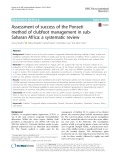 Assessment of success of the Ponseti method of club foot management in sub Saharan Africa: A systematic review
