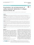 Proarrhythmic risk and determinants of cardiac autonomic dysfunction in collageninduced arthritis rats