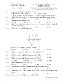 Đề thi KSCL môn Toán 12 năm 2020-2021 có đáp án - Trường THPT Yên Định 1