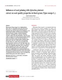 Influences of seed priming with Spirulina platensis extract on seed quality properties in black gram (Vigna mungo L.)