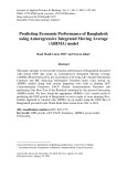 Predicting economic performance of Bangladesh using autoregressive integrated moving average (ARIMA) model