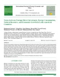 Nexus between foreign direct investment, energy consumption, natural resource, and economic growth in Latin American countries