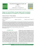 Impact of custom duties, energy import and government health spending on greenhouse gas emission in Thailand