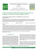 Analysis of the relationship between renewable energy and economic growth in selected developing countries
