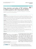 Drug retention and safety of TNF inhibitors in elderly patients with rheumatoid arthritis