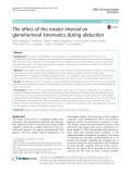 The effect of the rotator interval on glenohumeral kinematics during abduction